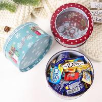 Grote Food Grade Vlakte Cake Cookie Tin Opslag Container Dozen Valentine Ronde Kerst Cookies Cake Tins Kan Voor Cake Cookie