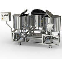 Chaisse de brassage 300L STAR à 3 cuves pour restaurant, équipement de brassage et de fermentation en acier inoxydable 304, en promotion