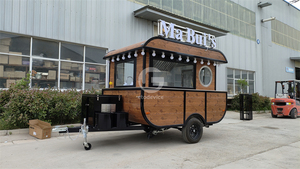 Роскошный Ретро деревянный цветной ресторанный Трейлер мобильный грузовик с едой - Product Image 2