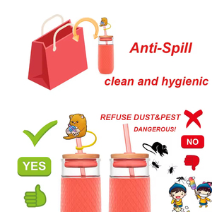 10Mm Tùy Chỉnh Silicone Tái Sử Dụng Halloween Rơm Bao Gồm Boogie Người Đàn Ông Kawaii Giáng Sinh Rơm Charms Phim Hoạt Hình Cổ Điển Rơm Topper - Product Image 5