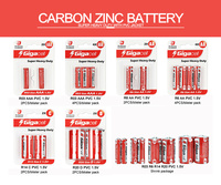 Baterai Karbon-zinc Buatan China Ideal Untuk Mainan Dan Perangkat Sehari-hari Paket Isi 2