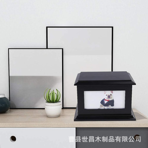 Cross-border solid wood <b>pet</b> urn <b>memorial</b> <b>box</b>, dog and cat funeral supplies, coffin, wooden <b>box</b>, new style of <b>pet</b> urn. - Product Image 5