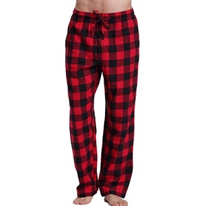 Custom <strong>Mens</strong> Womens Printed Cotton Elastic Waist Drawstring Check Casual <strong>Pyjama</strong> Bottoms Trouser <strong>Pants</strong> - Product Image 1