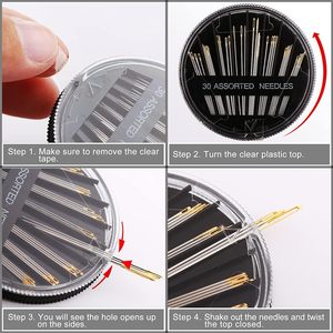 Agujas de Coser a Mano de Alta Calidad, 30 Piezas Surtidas, Compactas, con Ojo Dorado y Cola Dorada - Product Image 3