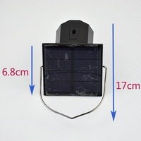 Molinillo de Viento Solar Negro con Motor de Plástico, Rotación de 360 Grados, Herramienta Manual Ligera, Capacidad de 1 kg, Para Jardín en Todas las Estaciones