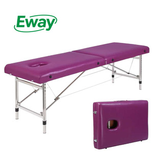Camilla de Masaje de Acero Inoxidable de Diseño Moderno, Mueble Plegable Resistente y Fácil de Transportar para Salón de Belleza, Tratamientos de Pestañas, <span class=keywords><strong>SPA</strong></span> Facial - Product Image 1