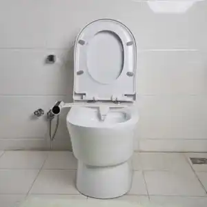 Niet-Elektrische Shataff Abs Bidet Toiletsproeier Set Opzetmuur Hang Wc Bidet Spray Koud Water Met Dubbel Mondstuk