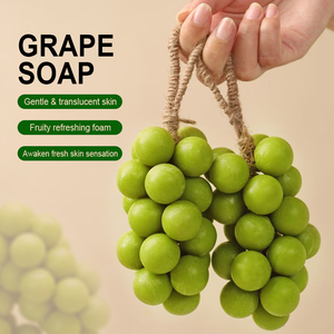 Jabón en Barra con Diseño Realista de Uva, Nutritivo con Aceite de Oliva, para el Acné, Calmante para la Piel, Rico en Antioxidantes, Jabón de Semillas de Uva - Product Image 1