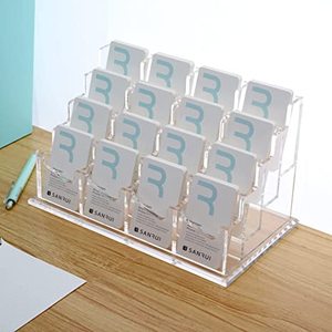 Kệ Trưng Bày Danh Thiếp Bằng Acrylic Trong Suốt Đứng, Thích Hợp Cho Máy Tính Để Bàn, Kệ Trưng Bày Thẻ Bàn Đứng - Product Image 5