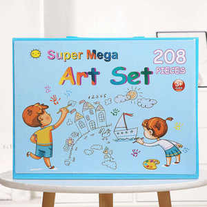 Jouet de <span class=keywords><strong>dessin</strong></span> pour enfants, fournitures scolaires d'art de haute qualité, papeterie de peinture, ensemble de crayons de couleur, De Arte, 208 pièces, ensembles d'art - Product Image 4