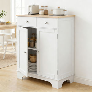 <span class=keywords><strong>Buffet</strong></span> avec rangements, armoire <span class=keywords><strong>de</strong></span> cuisine avec étagère réglable, 2 tiroirs et 2 portes, meuble <span class=keywords><strong>de</strong></span> bar à café - Product Image 3