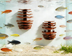 Nuovo Ornamento Irregolare in Resina per Acquario, Rifugio in Argilla <span class=keywords><strong>Viola</strong></span> per Gamberetti, Pesci e Plecostomus - Product Image 3