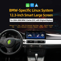 Lecteur DVD de voiture 12,3 pouces Écran tactile LCD Grand écran Système Linux pour BMW Série 3 2004-2008 avec écran d'origine