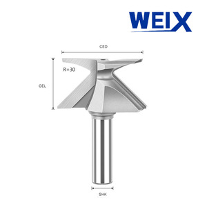 R10/R18/30/50 ARC uốn tích hợp <span class=keywords><strong>Cutter</strong></span> Router bits 1/2 inch Shank độ chính xác cao hình thành <span class=keywords><strong>Cutter</strong></span> chuyên nghiệp đồ gỗ công cụ - Product Image 5