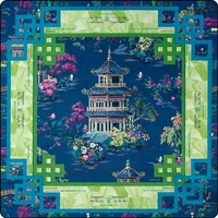 Tapis de Mahjong Durable et Portable, Tapis de Mahjong Floral Moderne de Luxe, Tapis Pliable Esme pour les Passionnés de Mahjong et de Jeux de Société