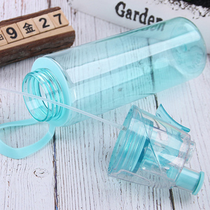 Bouteille d'eau portable en plastique 600 ml, anti-fuite, écologique, pour le sport et la remise en forme, vaporisateur de brume pour usage extérieur - Product Image 3