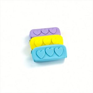 Bolsa de Maquillaje de Silicona Ecológica Resistente al Agua con Cierre de Cremallera, Diseño Moderno con Estampado de Caramelos, Capacidad Media, para Uso en Exteriores - Product Image 6