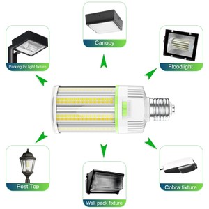 Lámpara LED Tipo Corn Light de 75W/60W/45W, CCT Ajustable 4.5/5/5.7K, E39, 100-277VAC, Iluminación Industrial para Garajes, Almacenes, Fábricas y Talleres - Product Image 6
