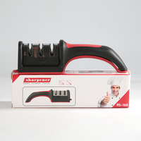 Conception ergonomique de qualité supérieure Affûtage rapide Cuisine Multi 3/4 Étape Professionnel De Poche Manuel Rapide Aiguiseur de Couteaux