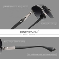 Lunettes de soleil polarisées dégradées unisexes, design carré rétro, nouvelle collection 2024, avec logo personnalisé, protection UV400, modèle 7666