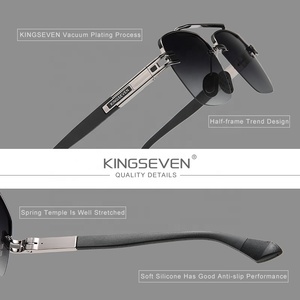 Logo Personnalisé 2024 Nouveau Design Lunettes de Soleil Homme Polarisées Verres Dégradés Unisexe Carrées Rétro Protection UV400 Vente en Gros - Product Image 5