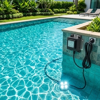 Transformateur AC étanche IP68 60W 220V vers 24V EI66-12-5000, adaptateur d'alimentation encapsulé pour éclairage de fontaine subaquatique de piscine