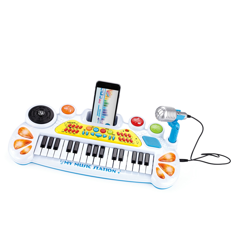 Электронная музыкальная клавиатура с подсветкой, 31 клавиша