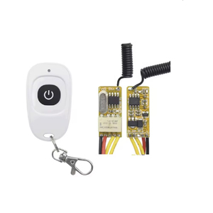 DC3.6-12V 315Mhz không dây <span class=keywords><strong>RF</strong></span> hỏi mini từ xa thiết bị chuyển mạch 4-nút 30m phạm vi AAA pin tự động hóa nhà để xe kiểm soát cửa Starter - Product Image 2