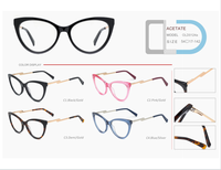Livraison rapide, montures optiques en acétate vintage de qualité supérieure, montures de lunettes en acétate spécialisées pour femmes, en stock