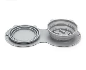 Силиконовая миска для домашних животных, 2 в 1 - Product Image 3