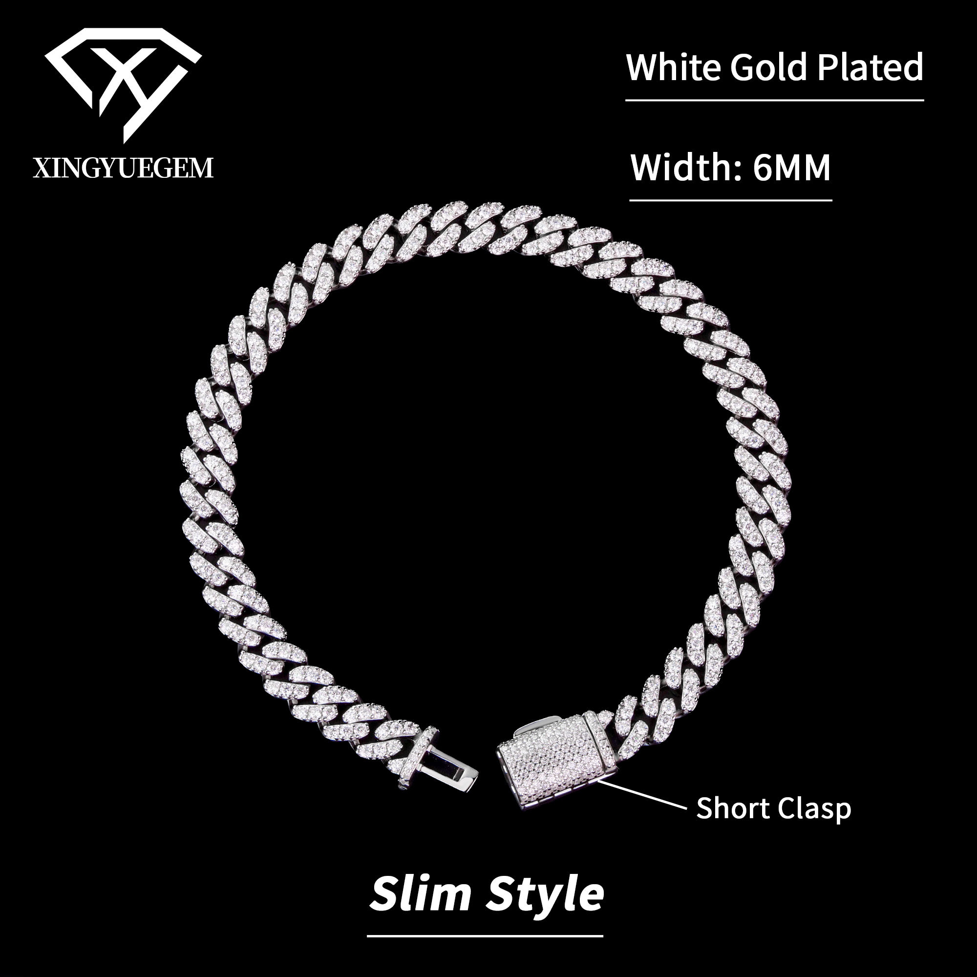 White gold plated