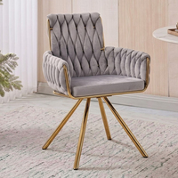 Échantillon Gratuit - Chaise de Salle à Manger Moderne en Velours Tufté Style Mid-Century, Luxe Nordique, Idéale pour Restaurant, Fabrication Foshan