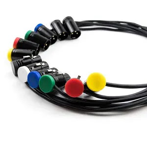 JINGYI — câble Audio du Microphone 3 broches, connecteur d'origine équilibré, couleur noir, micro-basse, pièces