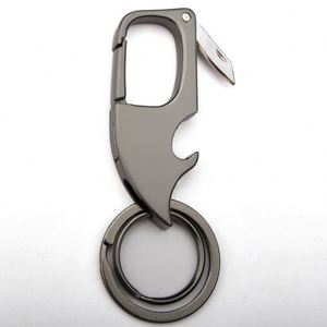 Porte-clés multifonctionnel en métal haut de gamme pour homme, décapsuleur et couteau créatifs, pendentif détachable pour ceinture - Product Image 4