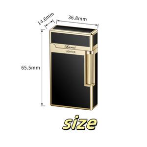 Briquet torche butane Jet flamme allume-cigare réglable flamme métal coupe-vent briquet avec couteau perceuse à cigares - Product Image 6