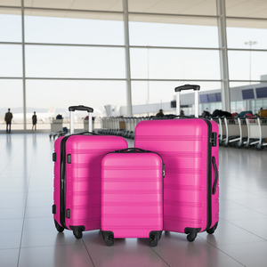 Ensemble de bagages rigides à roulettes Db 3 pièces 20 24 28 pouces en aluminium léger avec serrure TSA et doublure en polyester - Product Image 2