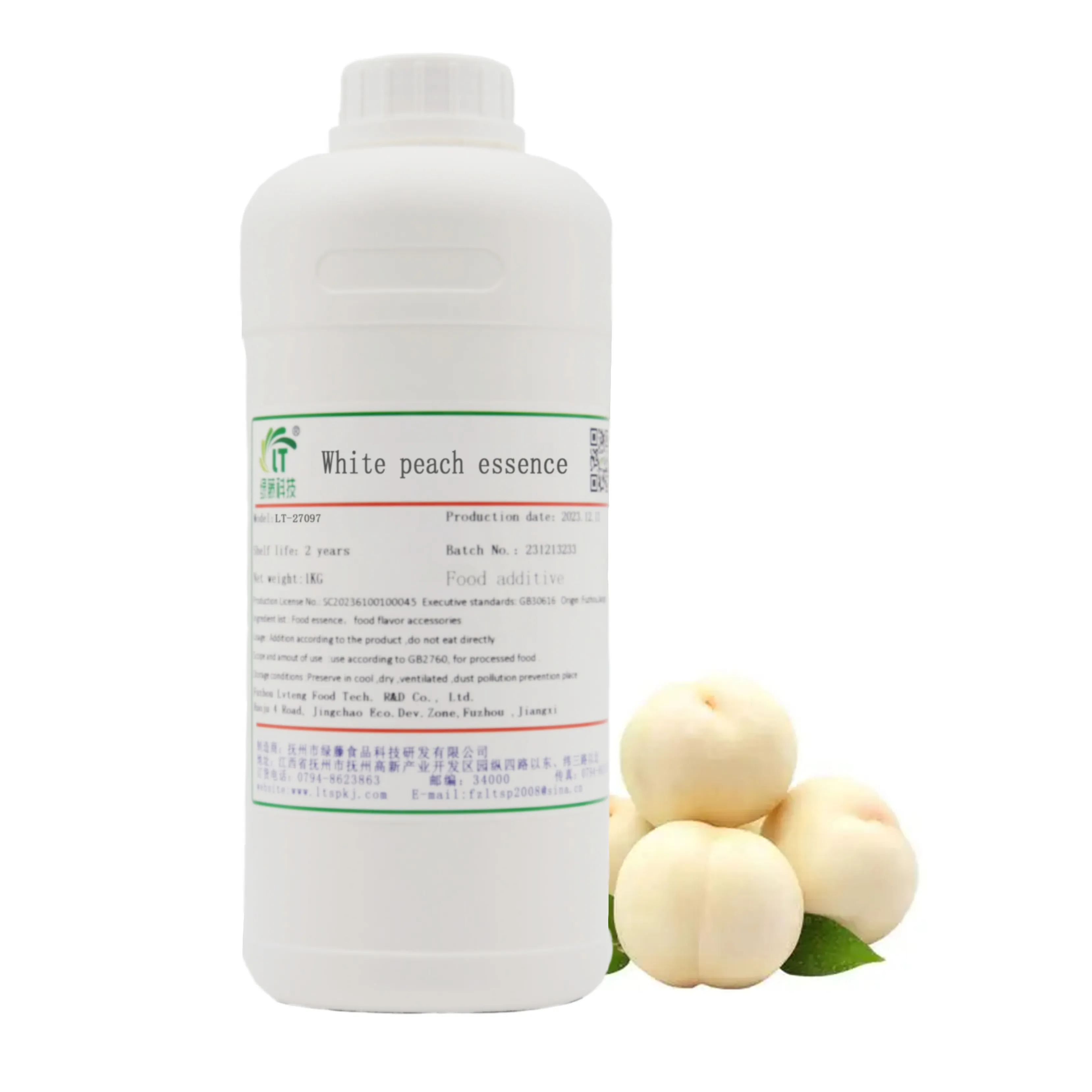 Venta directa de fábrica Sabores y fragancias de grado alimenticio líquidos de melocotón blanco de alta calidad