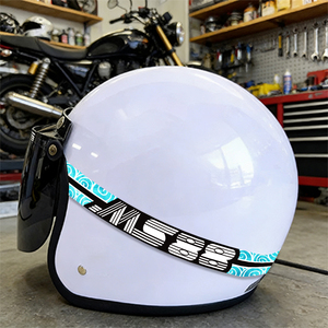 สติกเกอร์ติดหมวกกันน็อค <span class=keywords><strong>MS88</strong></span> Pelekat 57 Saiz กันน้ำ สำหรับตกแต่งหมวกกันน็อคมอเตอร์ไซค์ - Product Image 3