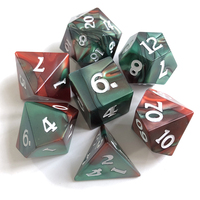 Jeu de dés polyédriques en acrylique 7 pièces pour jeux et accessoires de dragon du MDN