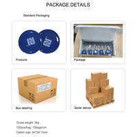 Détecteur de capteur de couture avec petite étiquette ronde Rfid, autocollant annulaire robuste, r/c intelligent Nft, pour vente au détail