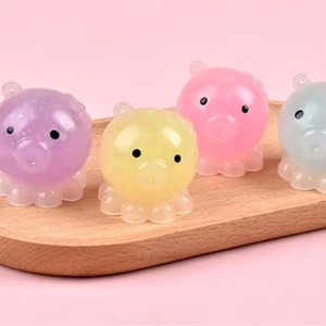 CHENXI Cute Squishy Octopus Shape Mochi Toys Light Color-Chang <b>Squeeze</b> Sticky Toy Antistress <b>Ball</b> 3.6x3.6cm 26g - Product Image 3