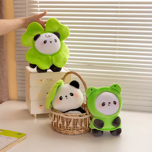 Venta caliente Unisex lindo <span class=keywords><strong>Kung</strong></span> <span class=keywords><strong>Fu</strong></span> <span class=keywords><strong>Panda</strong></span> Animal relleno suave Rana sombrero peluche PP algodón relleno para niños y bebés para abrazar - Product Image 5