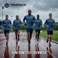 Sweat-shirts personnalisés à col rond pour équipes technologiques, manches classiques, vêtements de sport performants ODM/OEM, broderie et impression, sublimation intégrale, légers