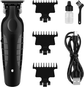 Recortador de barba profesional, Kit de aseo, corte de pelo de peluquero, Afeitadora eléctrica, afeitadora para Hotel Usb negro - Product Image 1