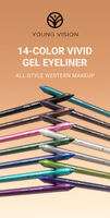 Nouveauté OEM/ODM – Ensemble de crayons eye-liner minéraux colorés imperméables, finition pailletée et mate, marque privée