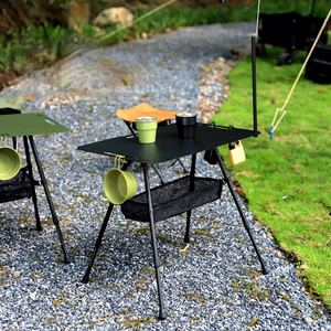 Outdoor Aluminum Ultra-light <b>Foldable</b> Portable Camping <b>Picnic</b> <b>Table</b> with Height Adjustable Feature - Product Image 5