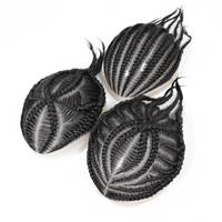 Toupet en tresses cornrows pour hommes, système de remplacement de cheveux humains, pièce en dentelle française, toupet tressé en boîte, unité capillaire masculine, prothèse