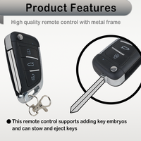 Vente chaude 315Mhz Clonage Code Sans Fil RF 3 Boutons Système D'alarme Antivol avec Mini Clavier Télécommande Touches