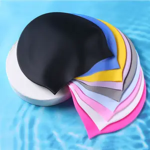 Professional Eco Friendly Oem Large Adult Silicone Swimming Cap Silicone Swim Cap