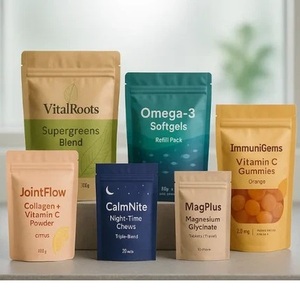 ถุงซิปล็อคแบบตั้งได้ พิมพ์ลายตามสั่ง เกรดอาหาร ป้องกันความชื้น รีไซเคิลได้ ปิดผนึกแน่น สำหรับอาหารสัตว์เลี้ยง หมากฝรั่ง บะหมี่ - Product Image 5